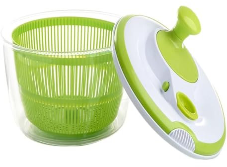 JINYUDOME Salad Dehydrator,Rotary Vegetable Washing Machine,Large Capacity,Easy to Use.