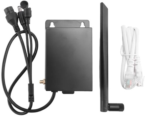 Quystetes Router WiFi 4G LTE per Esterni con Slot per Sim Card Porta CPE RJ45 Wireless Impermeabile Alimentazione per Telecamera IP