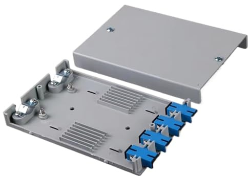 GHZHANG 10PCS Optical cable terminal box 4-port optical fiber terminal box fused fiber box junction box tail fiber box(4Core SC SM)