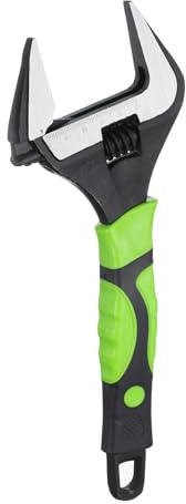 QUARKZMAN Llave Ajustable 10 Juego De Llaves CR-V Universal Llave Inglesa Boca Ancha Fosfatada Para Reparaciones De Fontanería Y Finales Negro/Verde