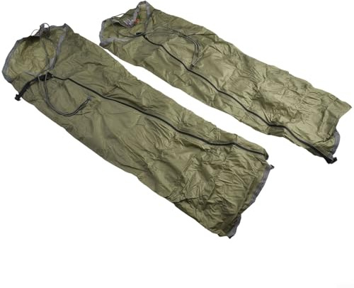 Rain Pant Leg Sleeves for Hiking, Waterproof 20D Silicone Coated Nylon Outdoor Pants, Lightweight Packable Rain Trousers with Separable Legs for Men and Women(Green)