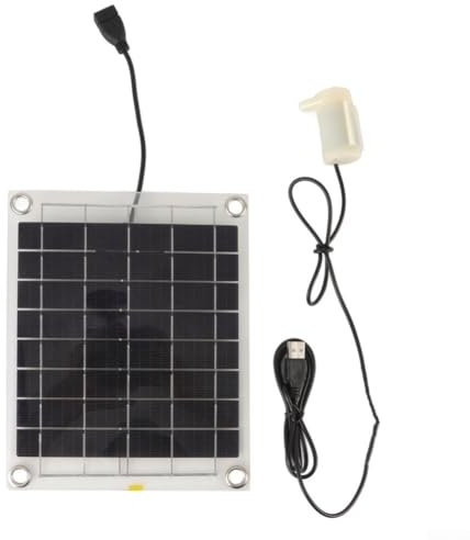 Solfontän för fågelbad, 10 W dubbelsidig solpanelspump, 12 V solvatten för trädgård