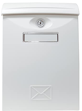 Amig - Buzón Exterior Modelo 7 Amig - Diseño Moderno y Actual - Alta Resistencia Plástico - Fácil Instalación - Privacidad y Seguridad - Blanco - Plástico