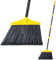 Lifewit Escoba para Exteriores/Interiores, Escoba Comercial de Servicio Pesado con Mango Largo Extensible de 53, escobas de Esquina angulares para el hogar para Patio, Garaje, terraza, Amarillo