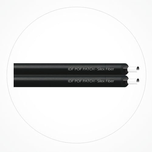 Silex | Cable Fibra Óptica Plástica POF Duplex 100m LSZH Negro | Patch Cable Flexible Dieléctrico para Redes de Datos e Internet | Instalaciones FTTH, Domótica y Comunicaciones sin Interferencias