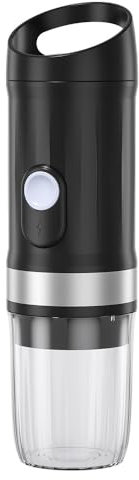 Buithafu Macchina per caffè espresso portatile compatibile con Nespresso & Dolce Gusto Capsule, campeggio, escursioni, alpinismo, una tazza di caffè, nero