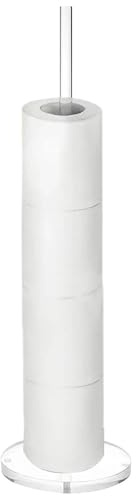 Soporte de papel higiénico acrílico – Toalla de papel acrílico Ho – , papel higiénico transparente independiente – PER – Soporte de correa de papel – Diseño que mantiene tu habitación levantada 5