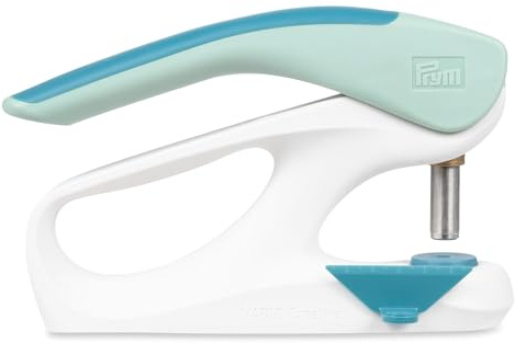 Prym 390911 Vario Creative Tool | Druckknopf-, Oesen- & Lochwerkzeug inkl. Werkzeugset (2,5-4 mm) | Ergonomisch & kraftsparend | Minze/Salbei