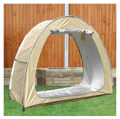 ZGYOZMNG Cobertizo pequeño para Guardar Bicicletas, 2 Unidades, empalmable, para Exteriores, con Tela Oxford 210D PU4000, Impermeable, de plástico, Color Azul y Amarillo.