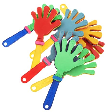 INOOMP 8 piezas Aplaudidores de Plástico para Fiestas y Eventos Deportivos Juguetes Ruidosos para Animar Celebraciones Accesorios Resistentes y Fáciles de Usar para Cumpleaños y Fiestas