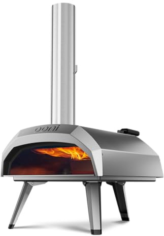 Ooni Karu 12 Pizzaofen – Gas Pizzaofen & Holzofen, Ooni pizzaofen für Outdoor – Kocht 30 cm Pizzen in 60 Sekunden - Tragbarer Pizza oven