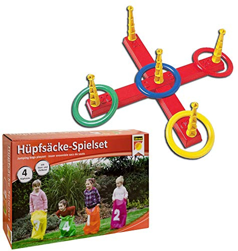 Ringwurfspiel 7408799 mit 5 Ringen (plus Hüpfsäcke)