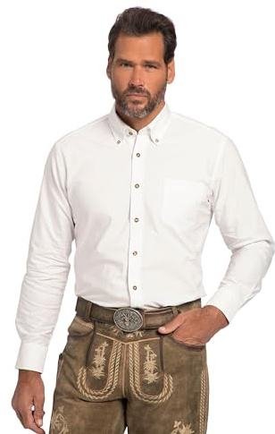 JP 1880 herr-traditionell skjorta, Snövit, XXL