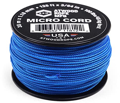 Atwood Rope MFG Mikrokordel, 38 m, Blau