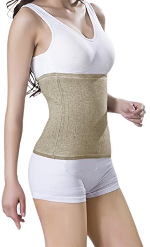 JINTN Unisex Medizinisch Bauchbinde Rückenstützgürtel Warm Bauchgurt Taillenmieder Elastisch Unterstützung Figurformende Bauchband Klammer Taille Trimmer Wrap Gürtel Bauchband