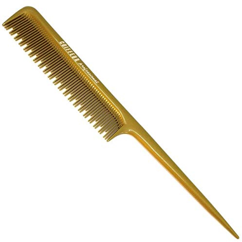 Toupier-Stielkamm 8 Zoll (20,3 cm) hergestellt aus DELRIN - Farbe: GOLD