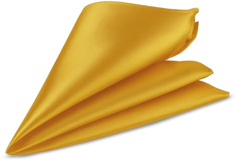Trimming Shop Hombres Square Pañuelo Italiano Satín para Eventos Formales, Regalo de Boda, Fiesta, Moda, Novios, Baile - Sinisex, Colores Solidos