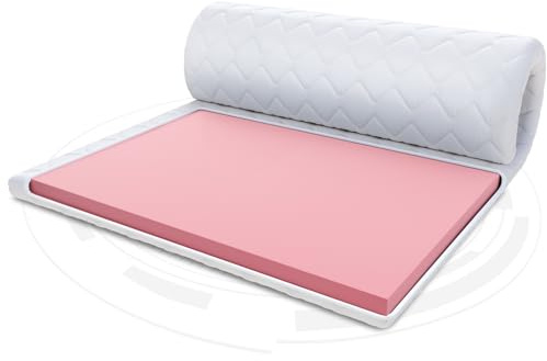 FDM Matratzentopper VISCO MAX Matratze Topper 80x200 cm Härtegrad H1 Höhe ca. 8 cm thermoplastischer Schaum Allergiker Geeignet Öko-Tex Weiß