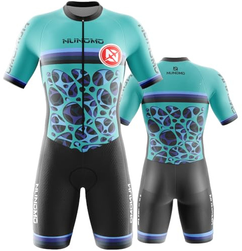 Homme Pro Trifonction Manches Courtes Sports de Plein Air Vêtements Triathlon, Tri-Costume d'une pièce,Combinaison Cyclisme Homme pour Course À Pied, Natation (Type-4,M)