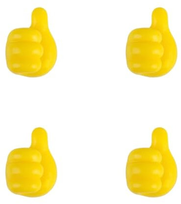 4PCS Silicone Thumb Wall Hook Cable Management Wire Organizer Clips Wall Hooks Hanger Storage Holder for Kitchen Bathroom