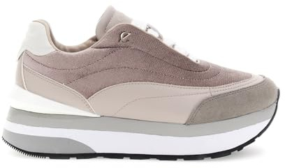 CAFèNOIR - Running in Velluto E Pelle, da Donna, Colore Taupe, Taglia 38