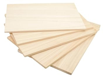 Legno non finito per fai da te, 1-20 pannelli in compensato di tiglio, spessore 1,5 mm, 2 mm, 3 mm, 4 mm, 6 mm, 8 mm, 10 mm, fatto a mano, per studenti e modelli (50 x 100 mm, 10 pezzi, 1,5 mm di