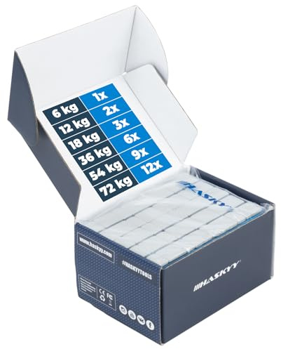 HASKYY 3x 6Kg 18KG Klebegewichte Kleberiegel Auswuchtgewichte 5g*4+10g*4 300 Riegel
