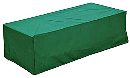 Logei® - Copertura e custodia protettiva per set di mobili da giardino rettangolari e tavoli da giardino, colore: verde scuro, 245 x 165 x 55 cm