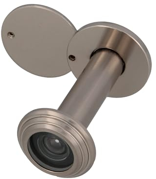 Amig - Door Peephole | Super Wide-Angle Lens | Wide Field of View | Certified for Fire-Resistant Doors | Steel | Ø14 mm | Door Thickness: 55-80 mm | Finish: Matte Chrome