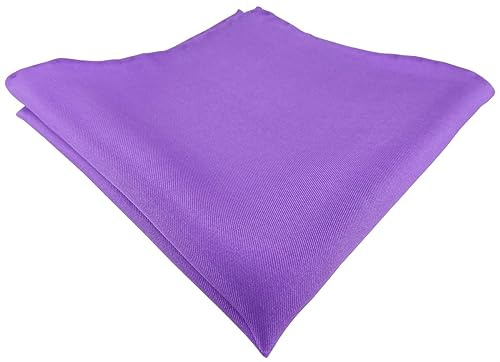 pochette roulotté main lila unicolor - 100% soie - taille 30 x 30 cm
