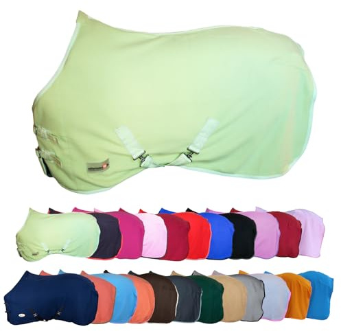 RL24 - Abschwitzdecke mit Kreuzgurt Basicline – Hellgrün – Gr. 135cm | Pferdedecke