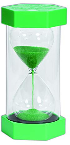 TickiT 92042 Mega Sand Timer, 1 minutes, 150 mm Diameter, Green
