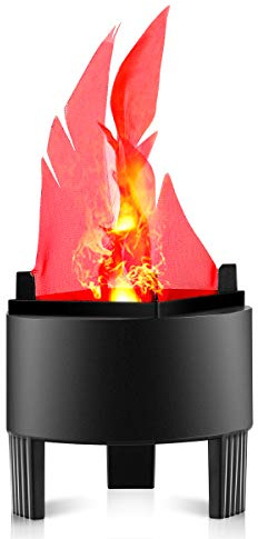 Dynamic Fire Effect Hanging Flame Light Simulated Decorative Atmosphere Lamps Artificial Flame Fake Fire Campfire Centerpiece with No Heat Base for Party Bar Festival Decoration