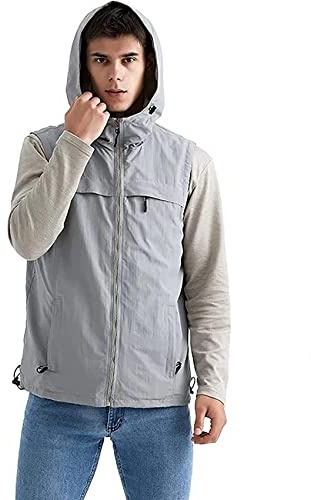 MYENA Vêtements de radioprotection de la Fibre d'argent 50%, vêtements Anti-rayonnement EMF pour Le Blocage/Blindage/Blindage / 5G,Gris,4XL