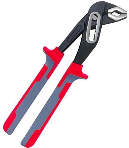 Sharp-tec Water Pump Pliers 200mm, Quick Adjustable Pipe Grips Plumbers Pliers, Slip Joint Pliers Plumbing Wrench, Tongue and Groove Pliers with Large Jaw Capacity and Non Slip Handle