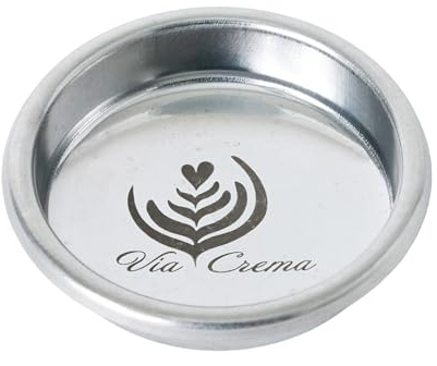 VIA CREMA Blind Filter by IMS, Backflush Disc, Blanking Disc Professional Accessory for Espresso Coffee Machines, 58mm Filter Holder, 70mm Diameter, Stainless Steel