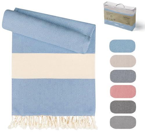 MyStilo 100% Recycled Cotton Hammam Towel (Dark Turquoise)