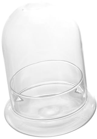 Mipcase Terrarium en Verre avec Cloche Transparente à Petit Trou, Décoration Bureau Et Maison, Verre Robuste pour Plantes Succulentes Et Micro-paysages, Grand Modèle Écologique