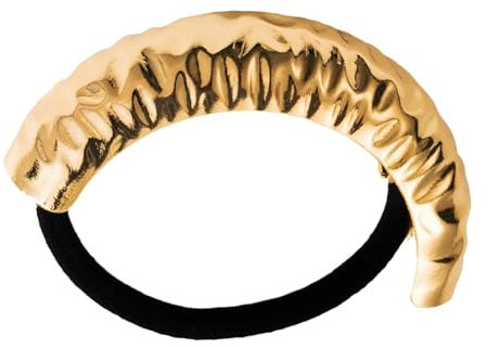 Manicotto a coda di cavallo in metallo,Manicotto per capelli in metallo – Supporto per pony a coda di cavallo in metallo,Accessorio squisito per corda per capelli, fascia per capelli, dado