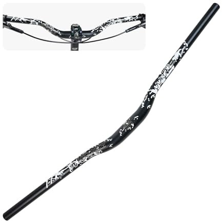 WAKE Fahrrad Lenker 31.8mm*720mm Extra Langer Breiter 30mm Höhe Riser Bar Aluminiumlegierung für Radfahren MTB Mountainbike Rennräder (Schwarz)