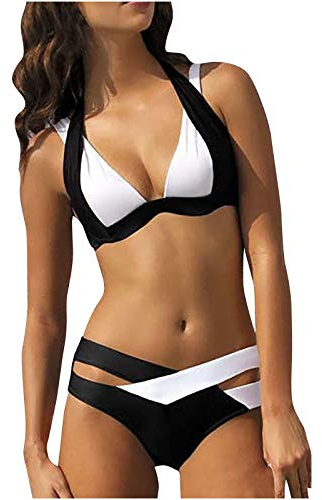 Bikini-Sets für Damen Sexy Badeanzug Zweiteiliger Low Waist Kordelzug Bademode Bikinis für Frauen Swimsuit Badebekleidung
