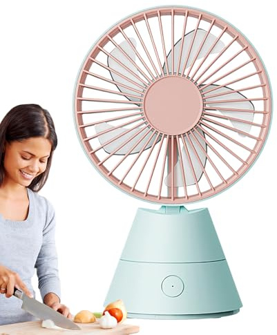 Genérico Ventilatore da tavolo personale – Ventilatore USB da tavolo con ricarica e raffreddamento – Leggero multiuso per esterni interni casa viaggi camera da