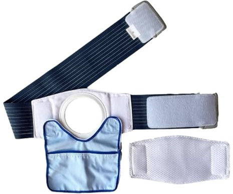 Stoma Gürtel, Stomagürtel für Frauen und Männer, Stoma Bandage, Nabelbruchgürtel für Männer, Bauchbinde, Stomabeutel-Fixiervorrichtung(S)