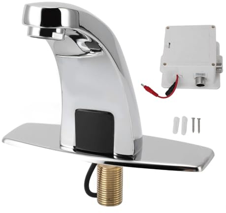 Marhynchus Grifo con Sensor, Sensor de Movimiento Manos Libres sin, Grifo para Lavabo de Baño con Detección Infrarroja, Distancia de Detección de 15-20cm