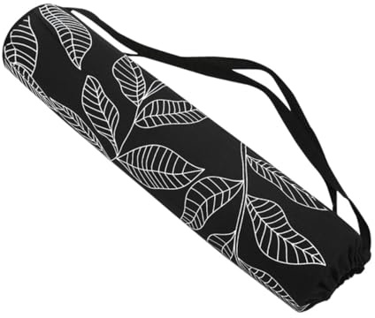 Yogamatten Aufbewahrungstasche, Leichte Faltlösung aus Polyester Baumwolle | Schwarz, für Yoga Liebhaber, Dekorativ und Modisch, Tragbar und Platzsparend
