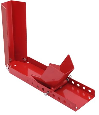 Tragbarer Motorradständer aus 45# Stahl bis 500kg Motorradwippe für Motorräder bis Ø8-24 Zoll & 14.5cm Reifenbreiten Transportständer für Hinterrad Montageständer für Transport & Parken (Rot)