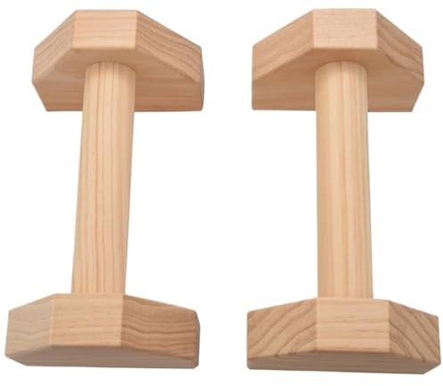 Support pour pompes 1 paire de barres gymnastique, callisthénie, poirier, outils d'exercice fitness en bois, équipement d'entraînement, pompes, double tige