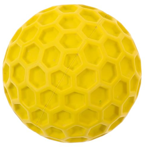 BESTOMZ Interactive Dog Squeaky Chew Ball for Puppies and Large Dogs, Sturdy Rubber Teeth Cleaning for Puppy Training and Dental Care, Bite-resistant Pet for Indoor Play Random Color