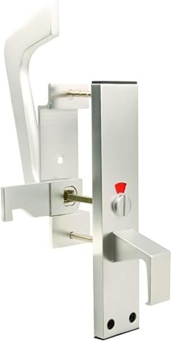 Deals in DIY Disabled Toilet Handle Facility Indicator Lock Bolt Set for Sliding or Hinged Door SAA Finish
