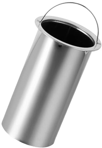 Kichvoe Cubo para Palos Brochetas Inoxidable Soporte de Plata para Acero de Barbacoa y Hot Pot, Adecuado para Reuniones Familiares y Fogatas